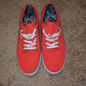 Salmon pink/orange vans